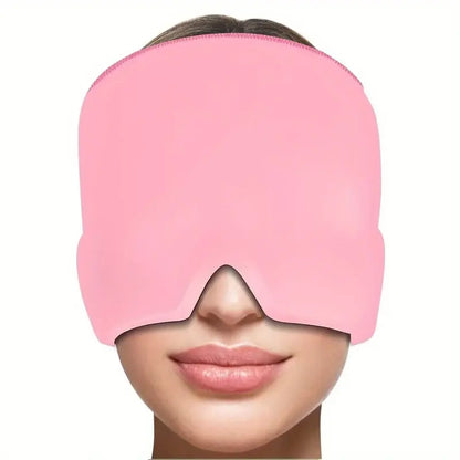 360 Gel Ice Migraine Relief Cap — Reusable Hot Cold Therapy Head Wrap for Headache, Sinus & Eye Pain