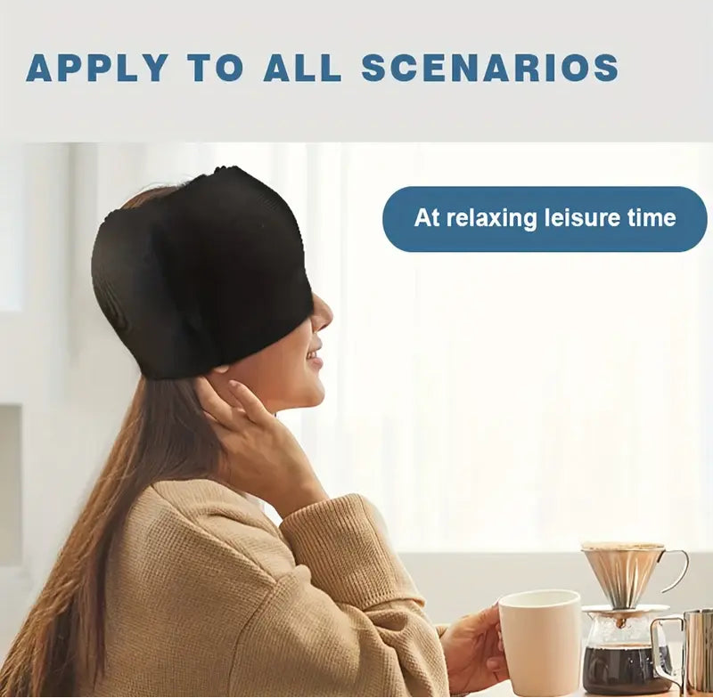 360 Gel Ice Migraine Relief Cap — Reusable Hot Cold Therapy Head Wrap for Headache, Sinus & Eye Pain