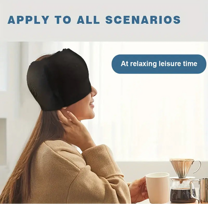 360 Gel Ice Migraine Relief Cap — Reusable Hot Cold Therapy Head Wrap for Headache, Sinus & Eye Pain